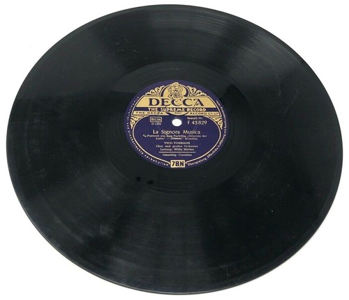 Schellackplatte decca f - 10",