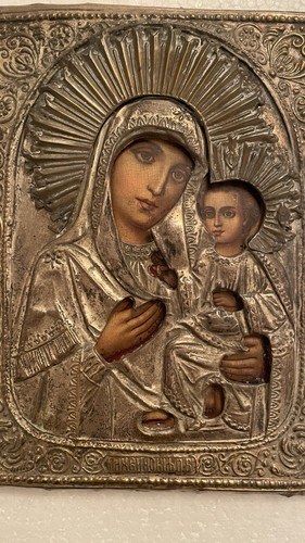 Antike ikone madonna mit kind - antike,