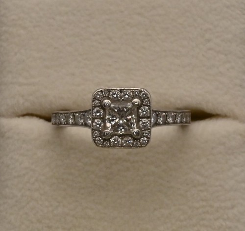 Platin ring mit - platin,