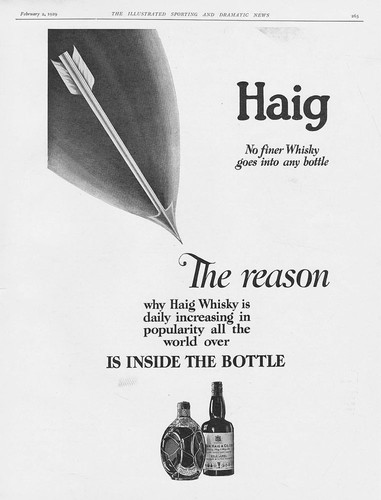 Haig whisky pfeilmotiv - whisky, vintage