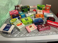 Konvolut 23 Stück alte Seife