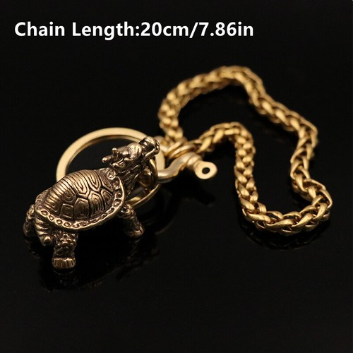 Golden brass keychain creative - golden,