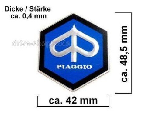 Piaggio eck emblem logo - 6-eck,