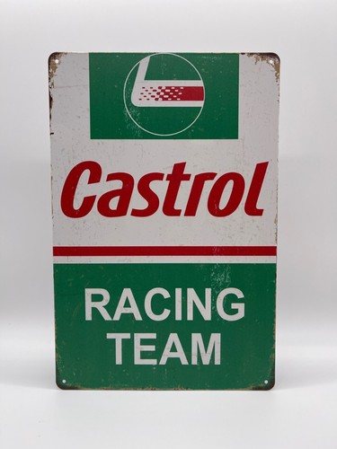 Blechschild castrol racing - blechschild,