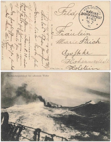 Torpedoboot feldpost marine - ak,