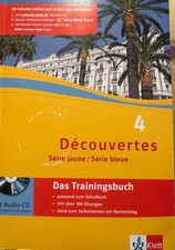Découvertes 4 – Trainingsbuch mit Audio-CD (Série jaune / Série bleue) – Klett