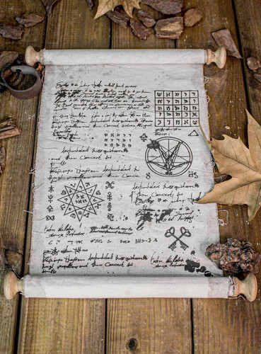 Schriftrolle hexer die - schriftrolle,