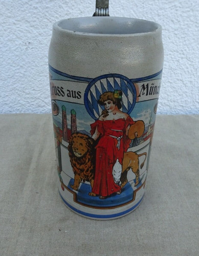 Alter bierkrug gruss aus - alter,