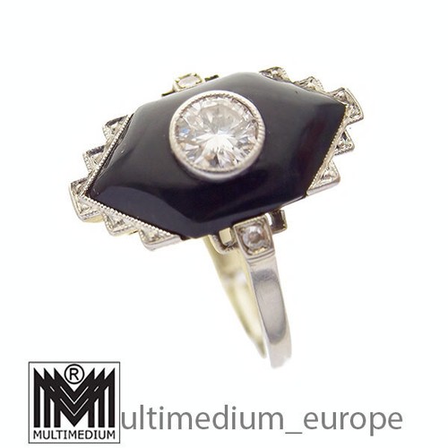Art deco platin ring - deco,