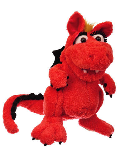 Drache elsa handpuppe - drache,
