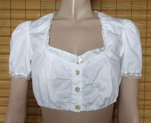 Weisse dirndlbluse spitze - dirndlbluse,