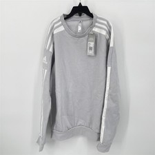 adidas Squadra 21 Long Sleeve Sweatshirt, Herren Longshirt, Team Hellgrau, XS