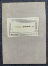 1922 Leinen Faltplan Karte von