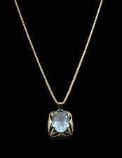 Anhänger Topas 333/-8k Gold, mit Kette 835/ Silber vergoldet