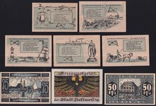 14 x Notgeld Deutschland: Schmiedefeld Travemünde Rottweil