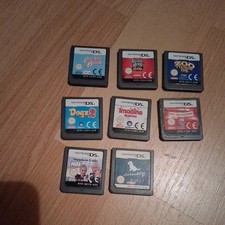 Nintendo DS 8 verschiedene Spiele ohne Hülle und Anleitung