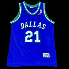 Rare Champion Jason 21 Kidd Dallas Basketball NBA Trikot Jersey Jordan Nowitzki