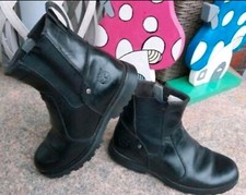 TIMBERLAND Kinder STIEFEL STIEFELETTEN BOOTS in Schwarz Farbe Echtleder.GR: 33  