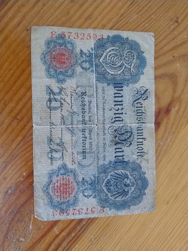 Reichsbanknote mark 1910 - -,