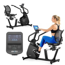 Gymtek® Heimtrainer Fitnessbike 150kg 16-stufig 12kg Schwungmasse 21 Programme