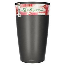 Lechuza Rondo 32 - anthrazit metallic AIO Komplettset Pflanzsäule Blumentopf 