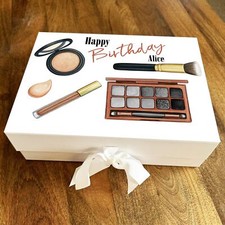 Lippenstift Lidschatten Make-up Schönheitsliebhaber Geburtstag personalisierte Geschenkbox