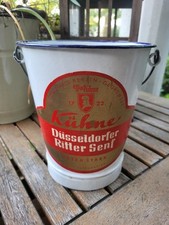Düsseldorfer Kühne Emaille Eimer Senf Vintage Ritter Senf Ca.20 cm H.
