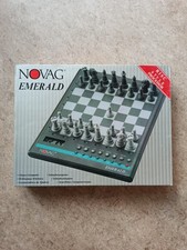 Schachcomputer Novag Emerald Smaragd vollständig in OVP chess