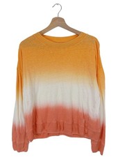 BELLEROSE Strickpullover Damen Pullover Gr. DE 40 hellorange-wollweiß-pink