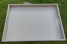 JOOP! HOMELINE, Tablett XL für Beistelltisch mit klappbarem Untergestell Grau 