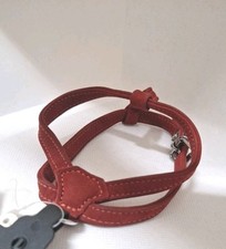 Hundegeschirr, Leder, Rot