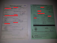 Fahrzeugbrief KFZ Brief 1983 VW T3 Typ 253 PKW 9 Sitzer f. Sammler Tüv Sammlung