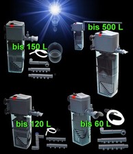 Universal Aquarium 🍀 INNENFILTER 🍀 ✚ Zubehör Aquariumfilter Pumpe Aktivkohle