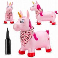 SUN BABY Hüpftier Hüpfspielzeug für Kinder mit Pumpe Gummi ab 1 Jahre  Bandana