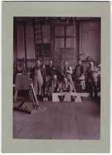 3 Fotografien Waffenschmiede / Waffenmeister Werkstatt, Büchsenmacher produzier 