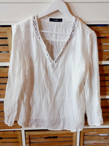 Hallhuber bluse weiß - l,