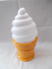 Leuchte Eistüte, Softeis als Lampe, ca. 25cm, Kunststoff, Batteriebetrieben