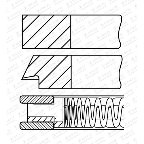 Goetze engine 306900 00 - goetze, 08-306900-00