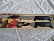 AMC Gourmet Tranchierbesteck Vintage 2-teilig – Messer & Gabel OVP Edelstahl