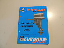 Werkstatthandbuch Johnson / Evinrude Außenborder  40 PS Comm. 1993 1994