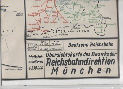 Eisenbahnstreckenkarte