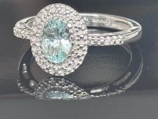 18kt Weißgold 1ct Paraiba
