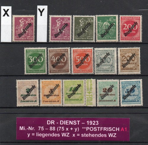 1923 dienstmarken - -,