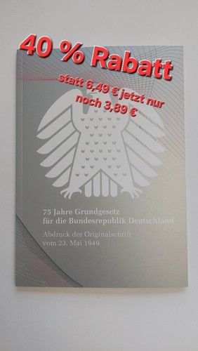 Jahre grundgesetz abdruck - 75,