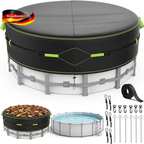 Runde poolabdeckung 320 360 - runde,