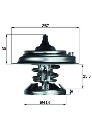 Thermostat kühlmittel mahle - kühlmittel,