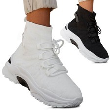 Damen Sneaker Hi Top Stoff