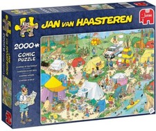 Jumbo 19087 Jan van Haasteren Camping im Wald 2000 Teile Puzzle Natur Zelt
