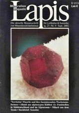 Mineralien Lapis Heft 09 Sept 2002 Fluorit Wachstum Kluft Schweiz Alpen Tauern
