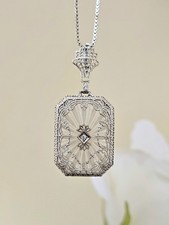 Art Deco Collier Diamant Gold